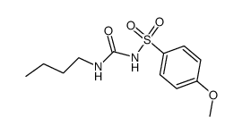 N-butyl-N'-(4-methoxy-benzenesulfonyl)-urea结构式