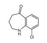 9-chloro-1,2,3,4-tetrahydro-1-benzazepin-5-one结构式
