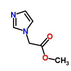 2-(1-咪唑基)乙酸甲酯结构式