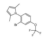1-[2-溴-4-(三氟甲氧基)苯基]-2,5-二甲基-1H-吡咯结构式
