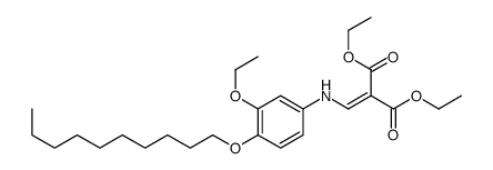 diethyl (4-decyloxy-3-ethoxyanilino)methylenemalonate结构式