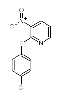 2-[(4-CHLOROPHENYL)THIO]-3-NITROPYRIDINE Structure