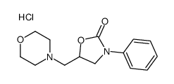 5-(morpholin-4-ylmethyl)-3-phenyl-1,3-oxazolidin-2-one,hydrochloride结构式