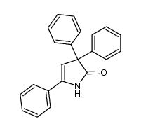 3,3,5-triphenyl-2,3-dihydro-1H-2-pyrrolone结构式