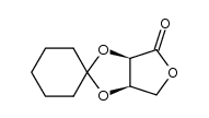 2,3-O-cyclohexylidene-α-D-erythronolactone Structure
