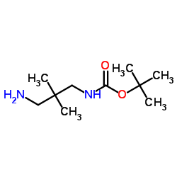 tert-Butyl (3-amino-2,2-dimethylpropyl)carbamate Structure