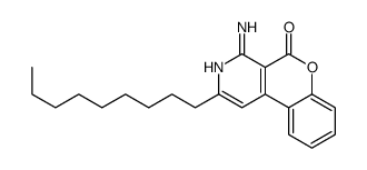 4-amino-2-nonylchromeno[3,4-c]pyridin-5-one结构式