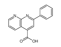 1,8-Naphthyridine-4-carboxylic acid, 2-phenyl- Structure