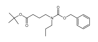 t-butyl 4-[[N-(benzyloxy)carbonyl]-N-propylamino]butyrate结构式