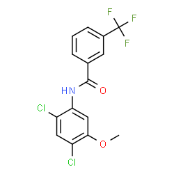 N-(2,4-DICHLORO-5-METHOXYPHENYL)-3-(TRIFLUOROMETHYL)BENZENECARBOXAMIDE结构式