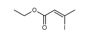 ethyl (Z)-β-iodo-β-methylacrylate结构式