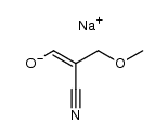 sodium 2-cyano-3-methoxyprop-1-en-1-olate Structure