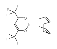 (1,5-Cyclooctadiene)(hexafluoroacetylacetonato)iridium(I) Structure