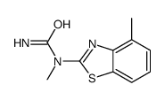 (9CI)-n-甲基-n-(4-甲基-2-苯并噻唑)-脲结构式