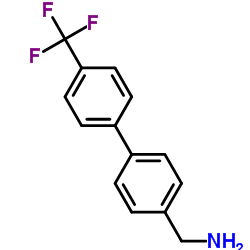 4-(4-三氟甲基苯基)苄胺结构式