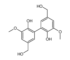 6,6'-dihydroxy-5,5'-dimethoxy-(1,1'-biphenyl)-3,3'-dimethanol结构式