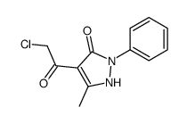4-(2-chloroacetyl)-5-methyl-2-phenyl-1H-pyrazol-3-one Structure
