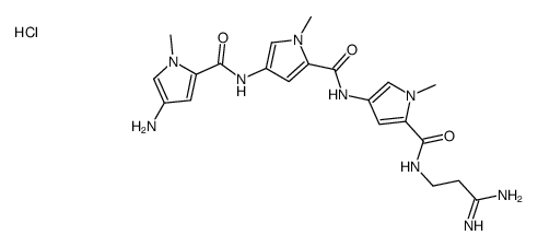 N''-(2-Amidinoethyl)-4-amino-1,1',1''-trimethyl-N,4':N',4''-ter(pyrrole-2-carboxamide) monohydrochloride结构式