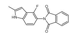 4-fluoro-2-methyl-5-phthalimidoindole Structure
