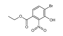 ethyl 2-bromo-3-hydroxy-4-nitrobenzoate Structure