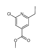 2-ethyl-6-chloro-isonicotinic acid methyl ester结构式