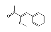1-methylsulphinyl-1-methylthio-2-phenylethylene结构式