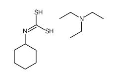 cyclohexylcarbamodithioic acid,N,N-diethylethanamine结构式