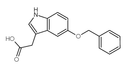 5-苄氧基吲哚-3-乙酸结构式