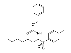 benzyl (1-tosylheptyl)carbamate结构式