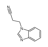 3-(1H-苯并咪唑-1-基)丙腈结构式