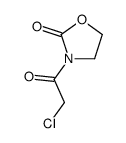 3-(Chloroacetyl)-1,3-oxazolidin-2-one结构式