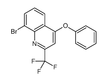 8-bromo-4-phenoxy-2-(trifluoromethyl)quinoline Structure