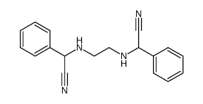 [(2-{[(cyano)(phenyl)methyl]amino}ethyl)amino](phenyl)acetonitrile Structure