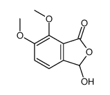3-hydroxy-6,7-dimethoxy-3H-2-benzofuran-1-one Structure