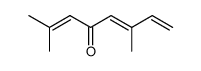 2,6-dimethyl-octa-2,5,7-trien-4-one Structure