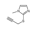 1H-Imidazole,1-methyl-2-(2-propynylthio)-(9CI) Structure