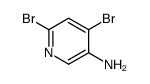 3-氨基-4,6-二溴吡啶结构式