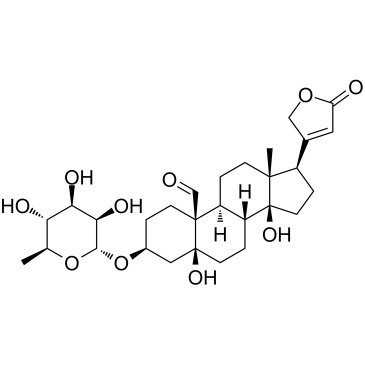 K-毒毛旋花子配质-3-L-鼠李糖甙结构式