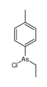 chloro-ethyl-(4-methylphenyl)arsane结构式