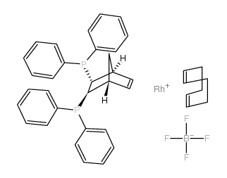 (2R,3R)-(-)-2,3-双(二苯基膦基)双环[2.2.1]庚-5-烯(1,5-环辛二烯)四氟硼酸铑(I)[(R,R)-NORPHOS-Rh]图片