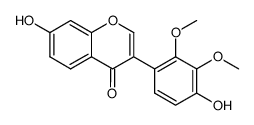 4',7-Dihydroxy-2',3'-dimethoxyisoflavon Structure