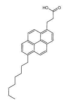 3-(6-octylpyren-1-yl)propanoic acid Structure