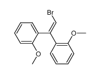 β,β-bis(o-methoxyphenyl)vinyl bromide结构式