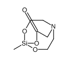 5-methyl-4,6,11-trioxa-1-aza-5-silabicyclo[3.3.3]undecan-3-one结构式
