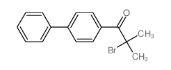 2-bromo-2-methyl-1-(4-phenylphenyl)propan-1-one结构式