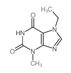7-ethyl-3-methyl-purine-2,6-dione结构式