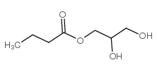 Butanoic acid,2,3-dihydroxypropyl ester Structure