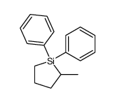 2-methyl-1,1-diphenyl-silolane结构式