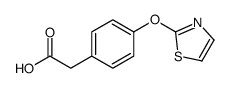 2-[4-(1,3-thiazol-2-yloxy)phenyl]acetic acid Structure