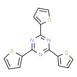 2,4,6-Tri-thiophen-2-yl-[1,3,5]triazine Structure